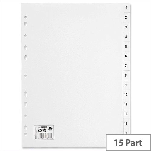 5 Star 1-15 Part Dividers