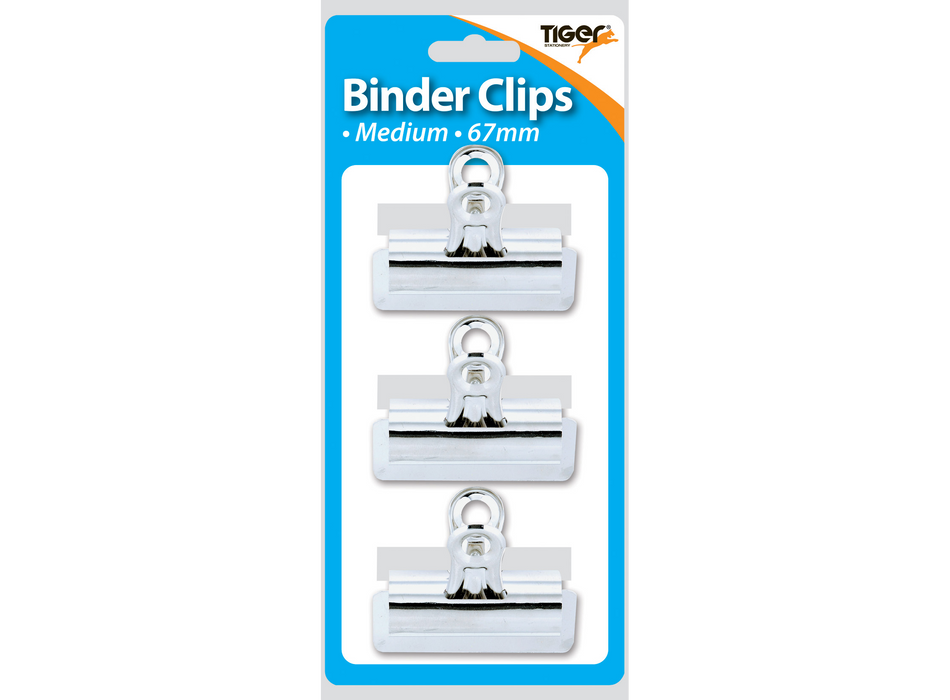 Tiger 3 Binder clips 67mm