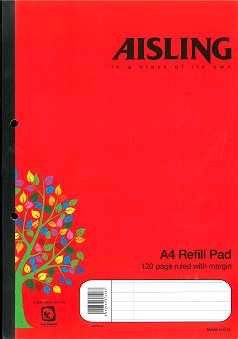 Aisling A4 Refill Pad Side Bound