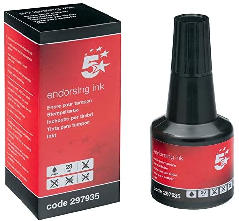 5 Star Endorsing Ink Black