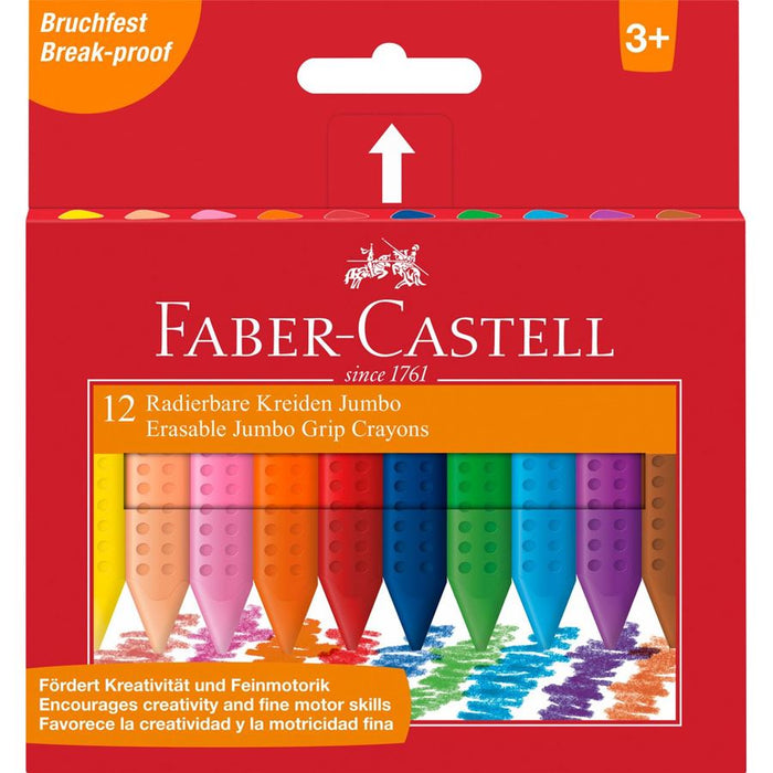 Faber Castell 12 Jumbo Grip Crayons
