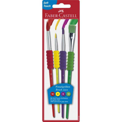Faber Castell Pinsel Paint Brush Set of 4 Sizes - Soft Touch