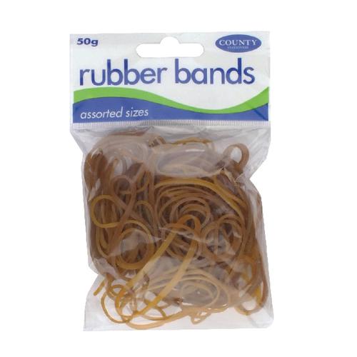 County Stationery Rubber Bands