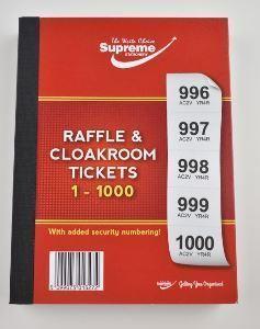 Supreme Raffle & Cloakroom Tickets 1-1000