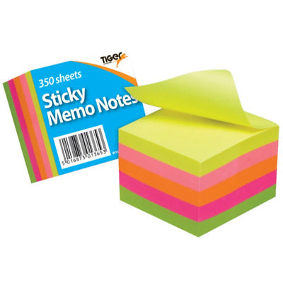 Tiger Neon Sticky Memo Notes