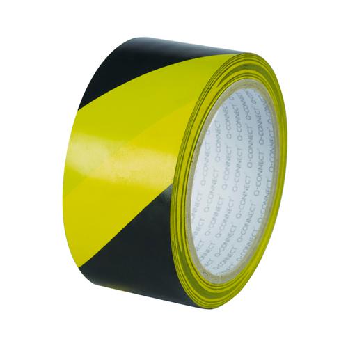 Q-Connect Yellow Black Hazard Tape