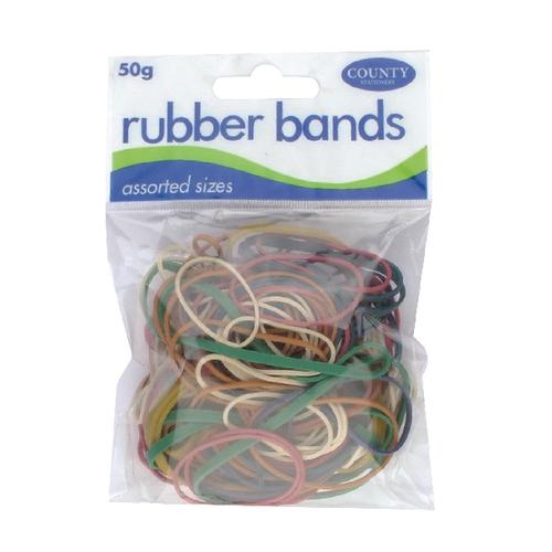County Stationery Rubber Bands