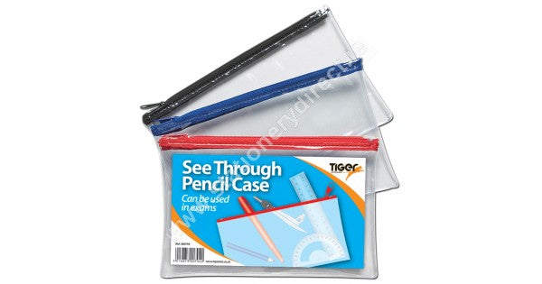 Tiger Short See Through Pencil Case