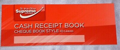 Supreme Cheque Book Style Receipt Book